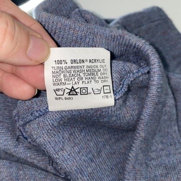 Robert Bruce Vintage Sleeveless V-Neck Blue/Purple Sweater Vest Men’s Size XL - Picture 12 of 12